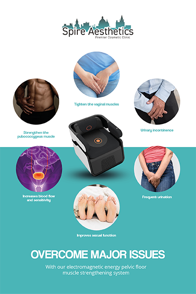 Image of EMS chair to treat Urine leakage Carlton from Spire Aesthetics